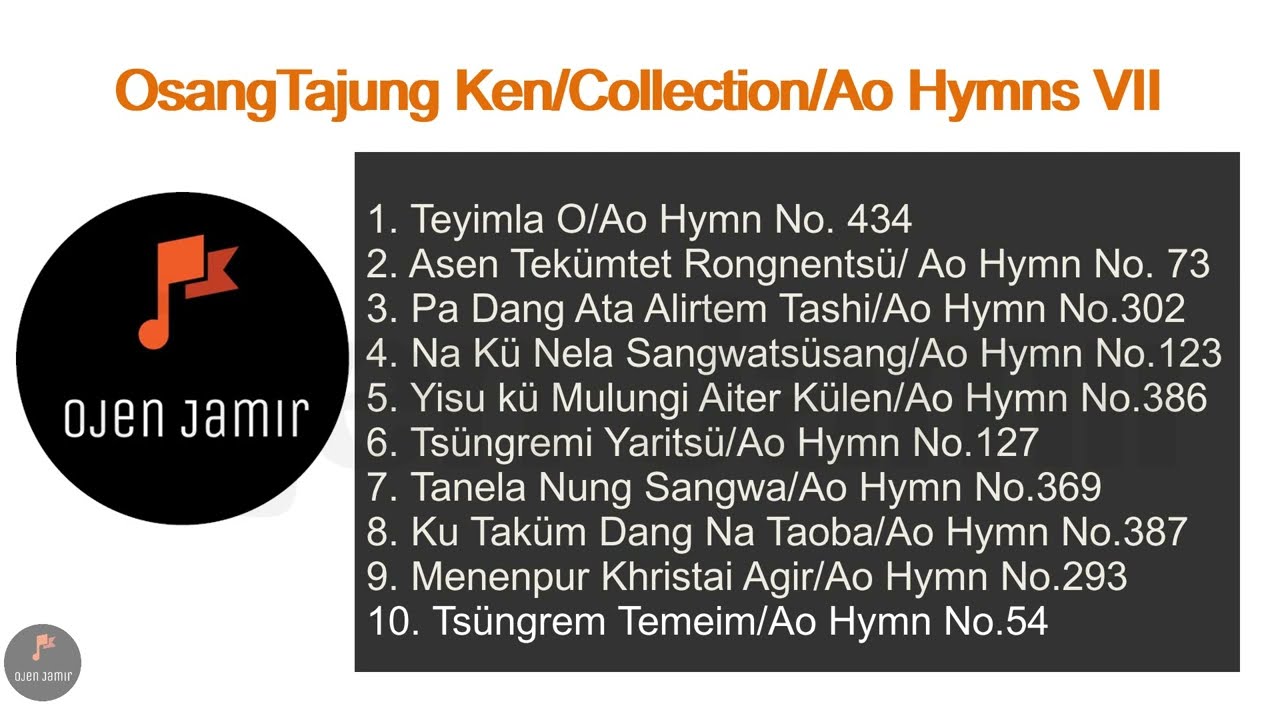 Ao Christian Hymns VII/OsangTajung Ken/OjenJamir