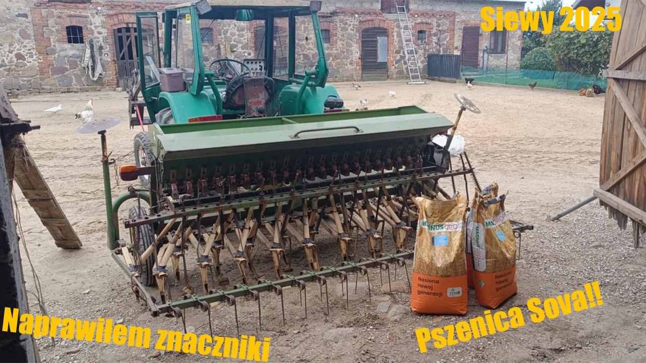 🇵🇱Siewy 2025☆Pszenica Sova!!☆Naprawiłem znaczniki!☆U-R-S-U-S & Amazone D4 TYP30☆Vlog #114☆