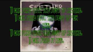 Seether-Fake it lyrics