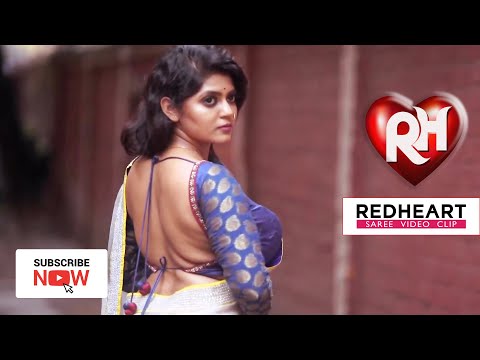 Redheart Saree Lover # Triyaa in White Saree Photoshoot HD1080p | Hot Saree Model | Saree Lover