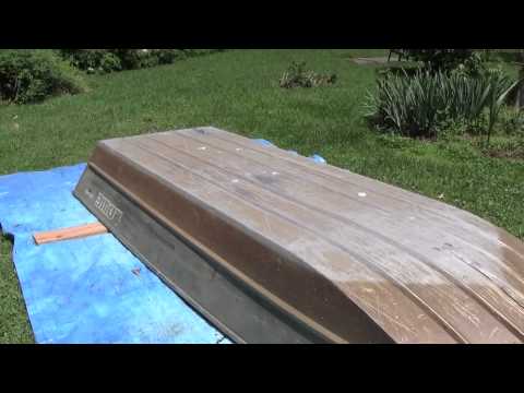 14' lowe jon boat painting part 1 paint the boat a - youtube