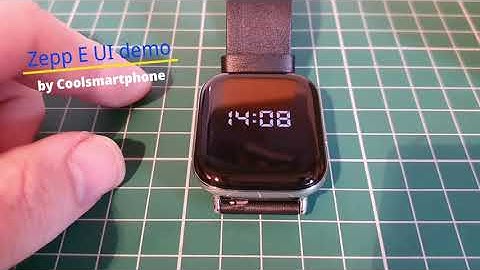 Zepp E Smartwatch UI overview