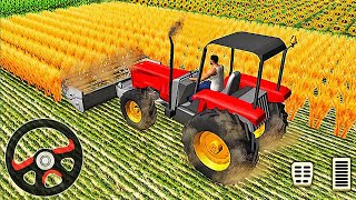 Forage Plow Farming Harvester / Tractor Driver Android GamePlay / village simulator 2021 screenshot 4