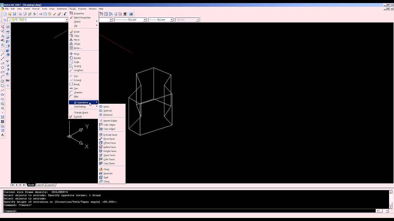 Tutorial Auto Cad Comando Rotate 3D YouTube