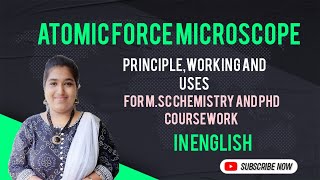 Atomic Force Microscopy|AFM|English|Instrumentation|Abi Chemistry Tutorial