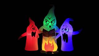 Occasions  Campfire Ghost Airflowz Inflatable with color changing lights