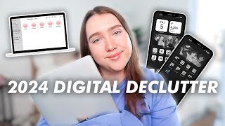 DEEP 2024 DIGITAL DECLUTTER | Refresh & Organize Your Phone & Laptop