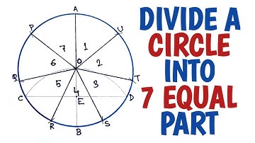 How to divide a circle into 7 equal parts.......