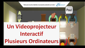 Connecter 3 ordinateurs sur un seul videoprojecteur interactif