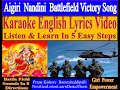 AIGIRI NANDINI BATTLEFIELD VICTORY SONG KARAOKE  LYRICAL VIDEO LEARN IN 5 EASY STEPS -PRANA KISHORE