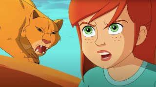 Мультик  ЛЕССИ 🐕  -  Опасность в Горах 🦁 (4 серия) Новый мультфильм про животных!