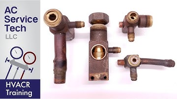 HVAC 2 Position Service Valve: Front Seat & Fully Open Positions!