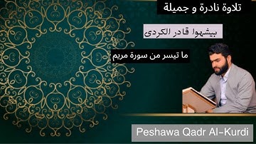 Peshawa Qadr Al-Kurd - iتلاوة نادرة  ما تيسر من سورة مريم للقارئ بيشةوا  قادر الكردي