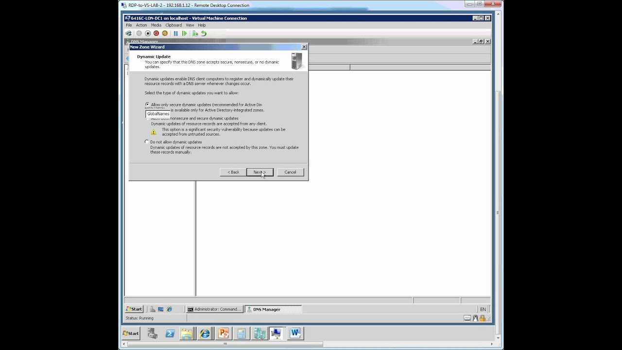 Windows Server 2008 DNS - Configuring the Global Names Zone - YouTube