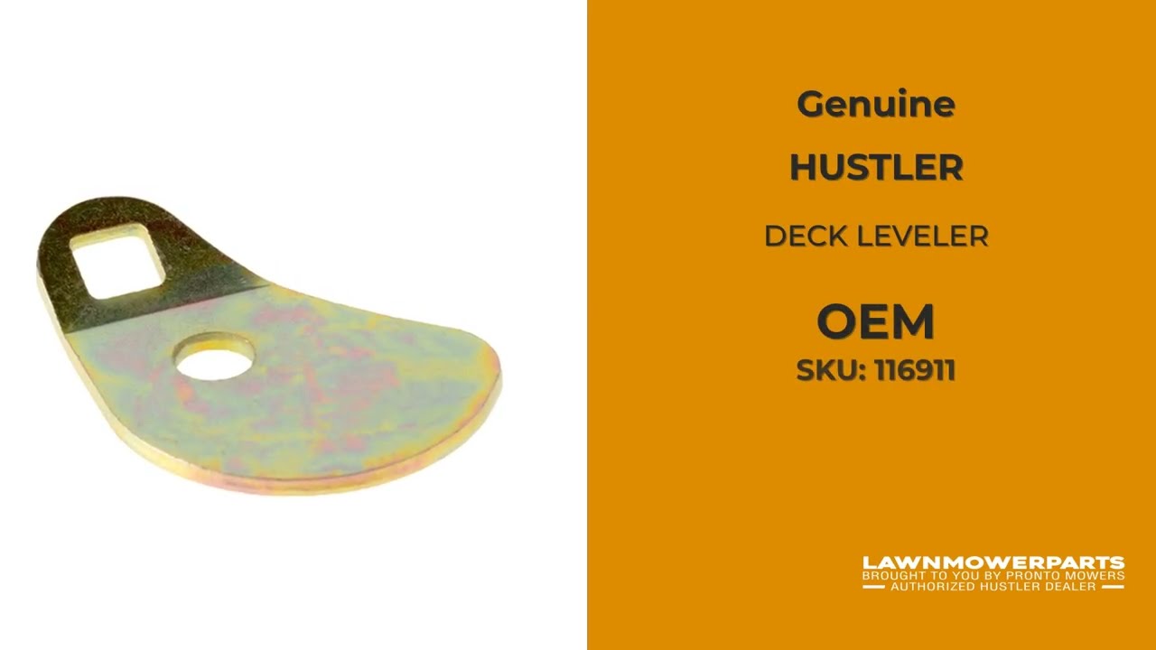116911 CAM DECK LEVELER - HUSTLER Genuine OEM Part