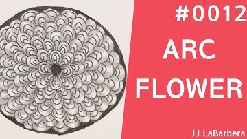 Zentangle Pattern 젠탱글 패턴 (ARC FLOWER by JJ LaBarbera) #0012