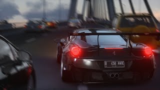 Ferrari 458 weaving through traffic | Assetto Corsa screenshot 3