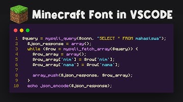 MINECRAFT Font in VSCODE