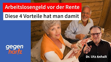 Arbeitslosengeld vor der Rente hat 4 Vorteile