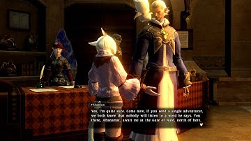 Final Fantasy XIV 1.0 Main scenario quest "Court in the Sands" -(Uldah) rank 1