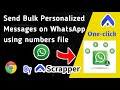 Send Bulk Personalized Messages on WhatsApp using Numbers File with WP-Message Sender Tool