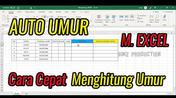 Cara Menghitung Umur Otomatis di Microsoft Excel