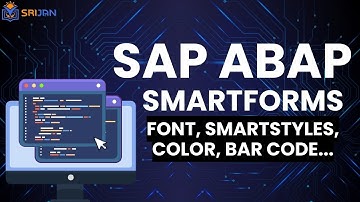 54. Creating Font, Color, SmartStyles, Bar Code in Smartforms