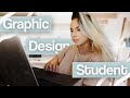 DAY IN THE LIFE OF A GRAPHIC DESIGN STUDENT | WFH 2020
