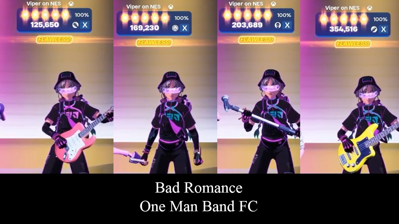Fortnite Festival Bad Romance One Man Band FC YouTube