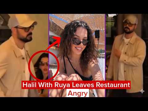 Halil İbrahim Ceyhan With Ruya Coric Leaves Restaurant Angry In Bebek