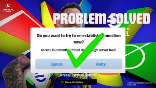 How To Fix High Server Load Problem 100% Working  efootball Mobile 2025
