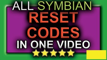 Reset any Symbian Phone - All codes in ONE video