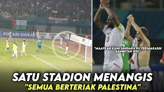 Download Lagu Momen Haru Banjir air Mata Indonesia Vs Palestina Menjadi Sejarah Indahnya Persaudaraan MP3