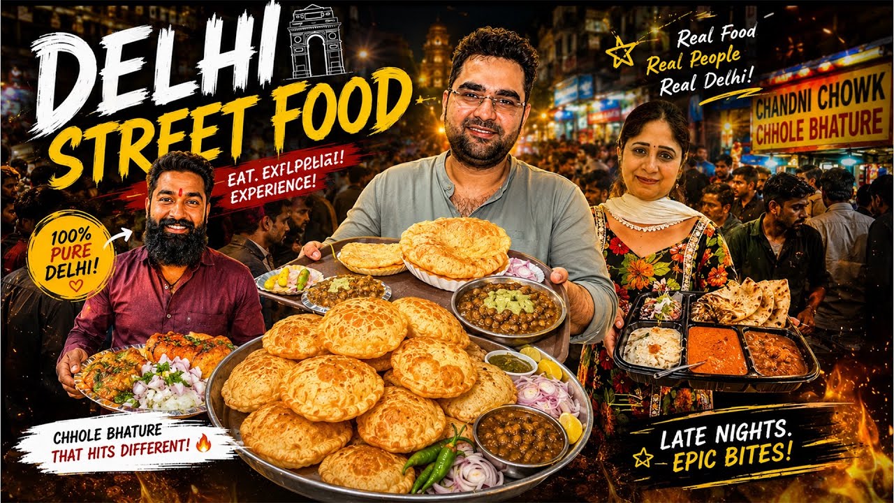 3 Best Street Food In Delhi | Famous Delhi Street Food | Indian Street Food