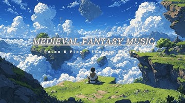 Peaceful Fantasy Ambience | Relaxing Music in Floating Islands Above the Clouds