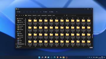 Windows 11 has an issue where a lot of empty folders are being created