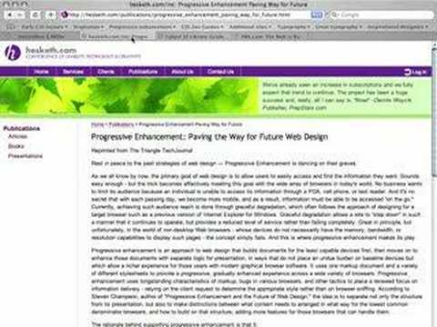 Inspired CSS: Styling for a Beautiful Web, Sample Clip 2