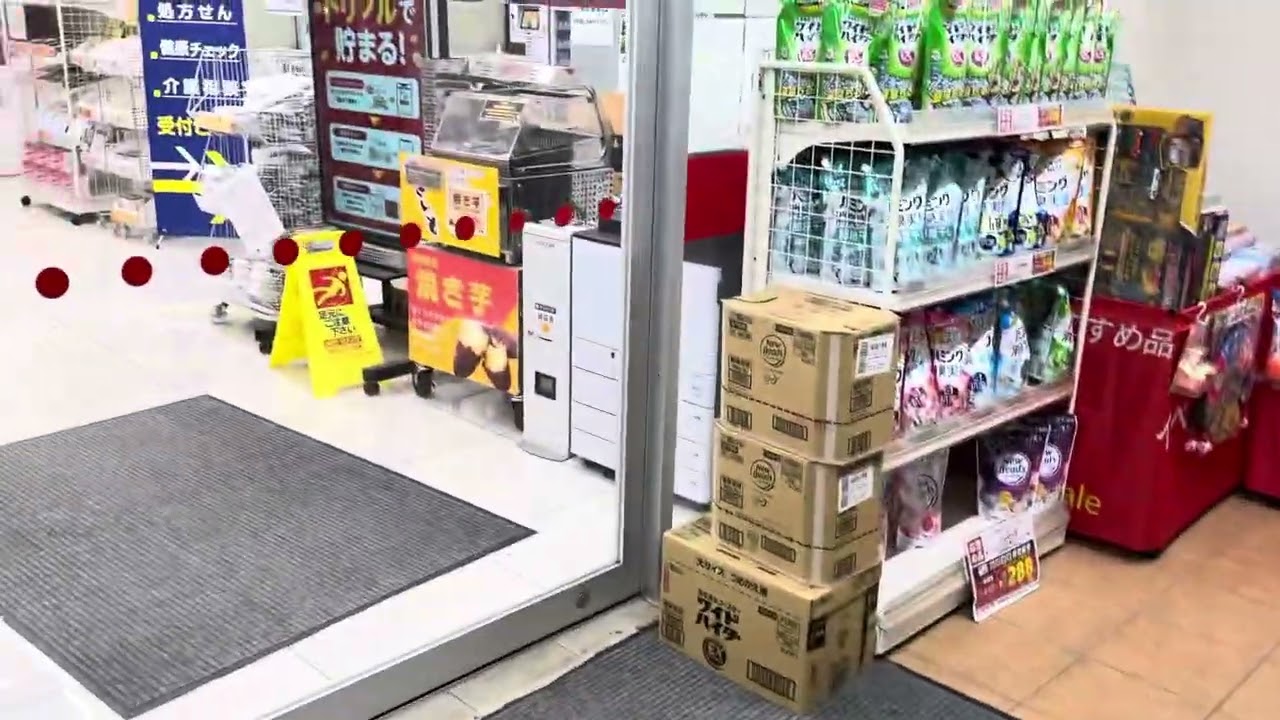 【3箇所全て1枚ドア‼️センターオープンタイプはヤックスドラッググラン8モール八街店のみ‼️】ヤックスドラッグ八街東店の自動ドア（三和シャッター工業ミリオン自動ドア）