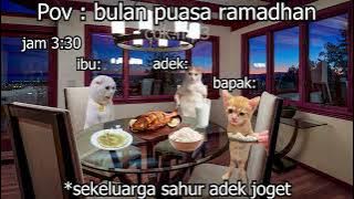 Pov : puasa (Special Ramadhan) | meme kucing 🤣 24