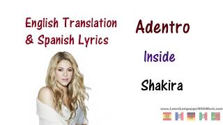 Shakira - Adentro (La La La) Lyrics English and Spanish Resimi