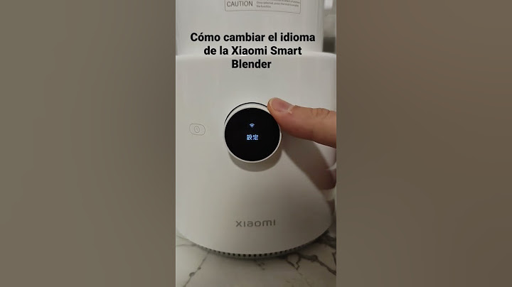 Cómo cambiar el idioma de la Xiaomi Smart Blender #xiaomi #smartblender #idioma #ayuda