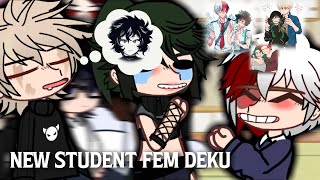 Mha react to new student deku kirideku bkdk tddk kinda Dekubowl female izuku midoriya fem d