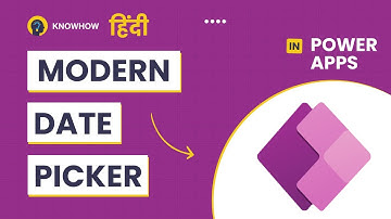 How to Create Power Apps Modern Date Picker UI step-by-step | Power Apps Hindi Tutorial