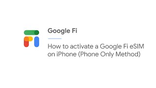 How to activate a Google Fi eSIM on iPhone (Phone Only Method) screenshot 4