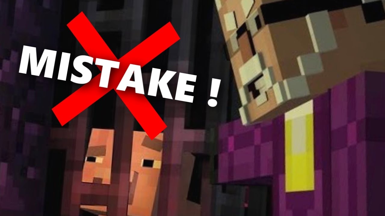 REUBEN is TRAPPED! MISTAKE! - Minecraft Story Mode EP8 P2 - YouTube