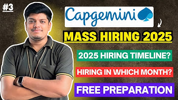 🔥Capgemini Mass Hiring 2025 in which Month | Capgemini Various Off Campus Hiring | Capgemini Update