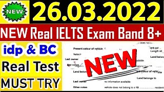 IELTS LISTENING PRACTICE TEST WITH ANSWERS 26.03.2022 | IELTS LISTENING TEST | REAL IELTS TEST
