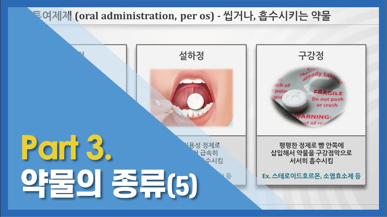 Part 3. 약물의 종류(5) - YouTube