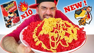 تحدي معكرونة تشيتوس الجديدة الحارة بالجبنة - ۱۰ صناديق ! Cheetos Flamin' Hot Mac N' Cheese x10 Boxes