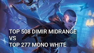 Top 508 Dimir Midrange vs Top 277 Mono White | Standard | Mythic Rank | MTG Arena